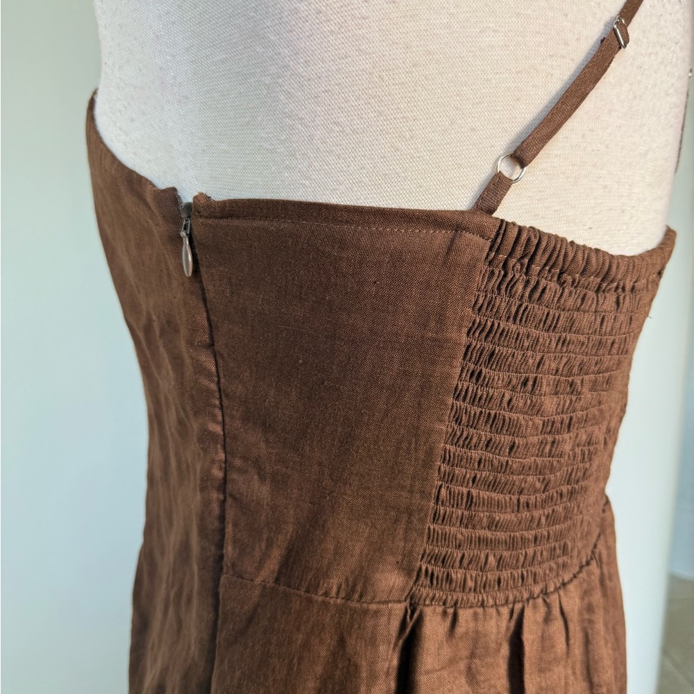 Dress in chocolate Elegant Brown One-Shoulder Dress - Picture 8 of 8